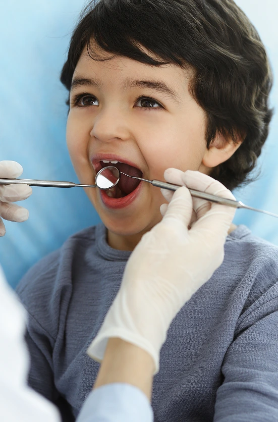 Child at dentist